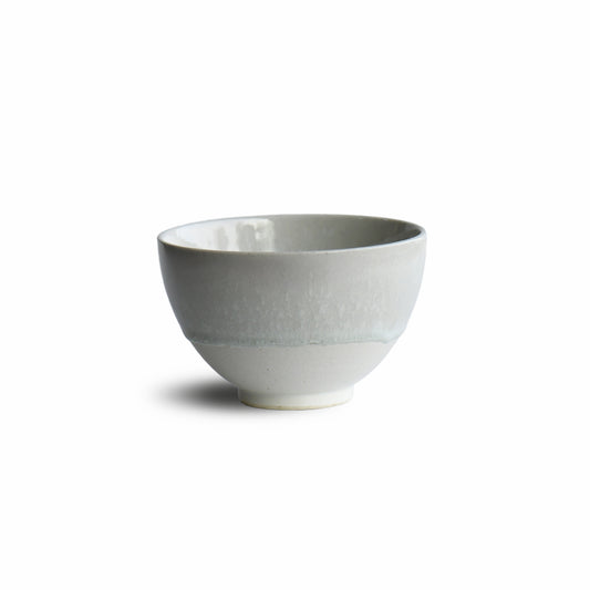 Hakusei Frosted White Matcha Bowl by Shinko Kiln