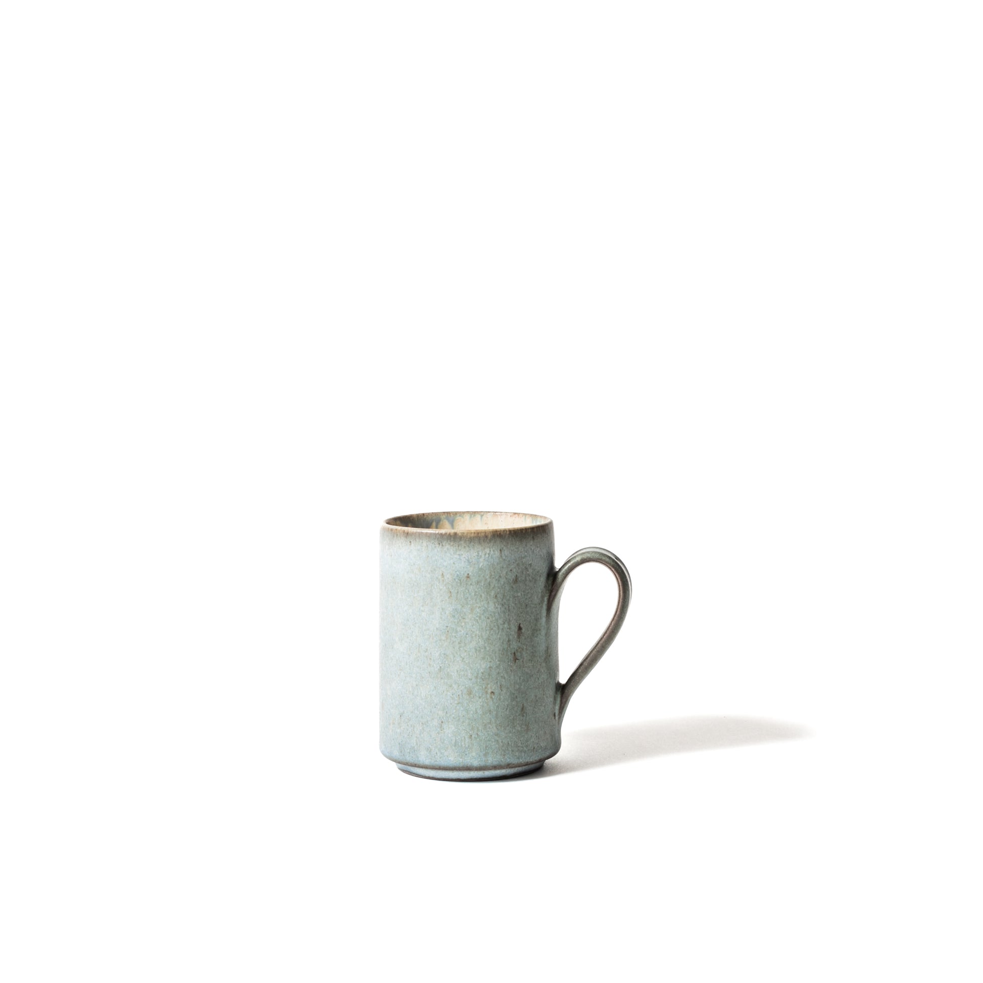 Side view of mug. Sophisticated feeling.
