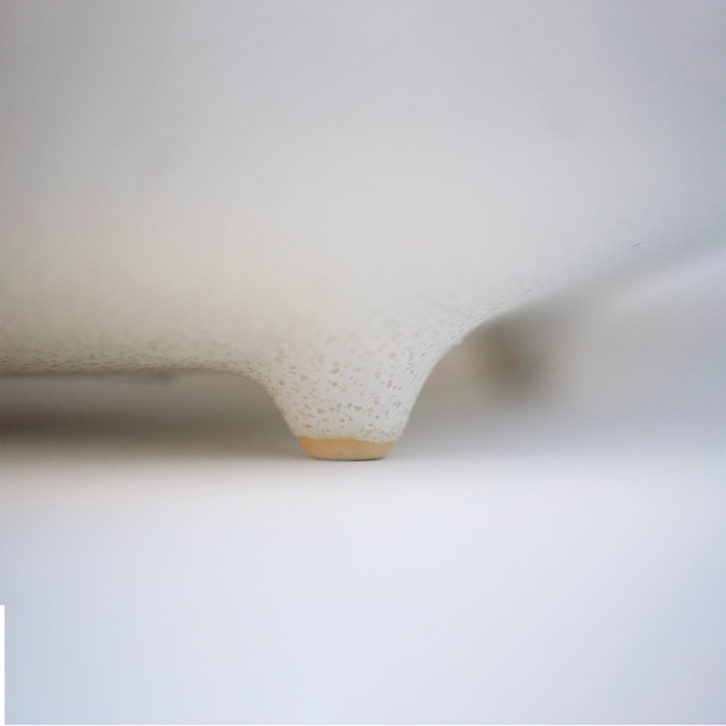 Close up the one of the foot. Carefully shaped to make balance perfectly and is aesthetically beautiful.