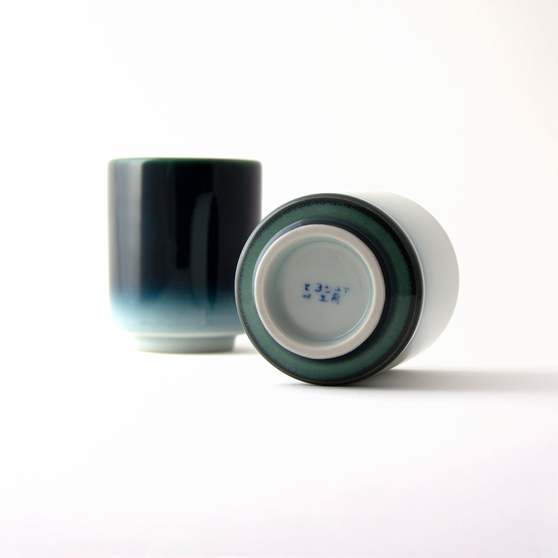 Two cup Joshua Blue Tea Set deep blue and white