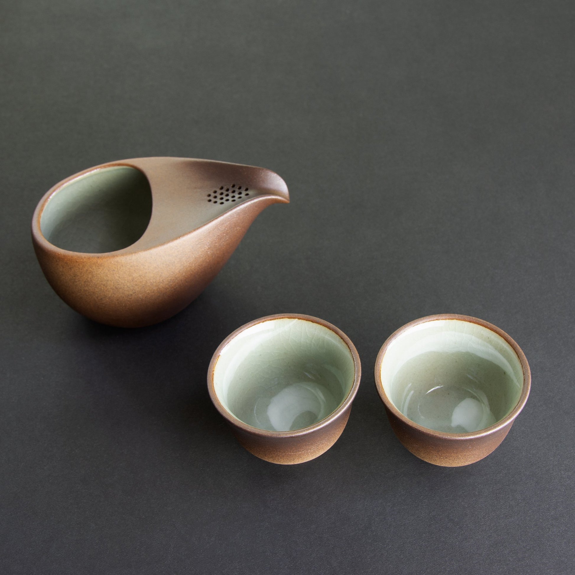 Traditional Japanese tea pot modern ergonomically designed