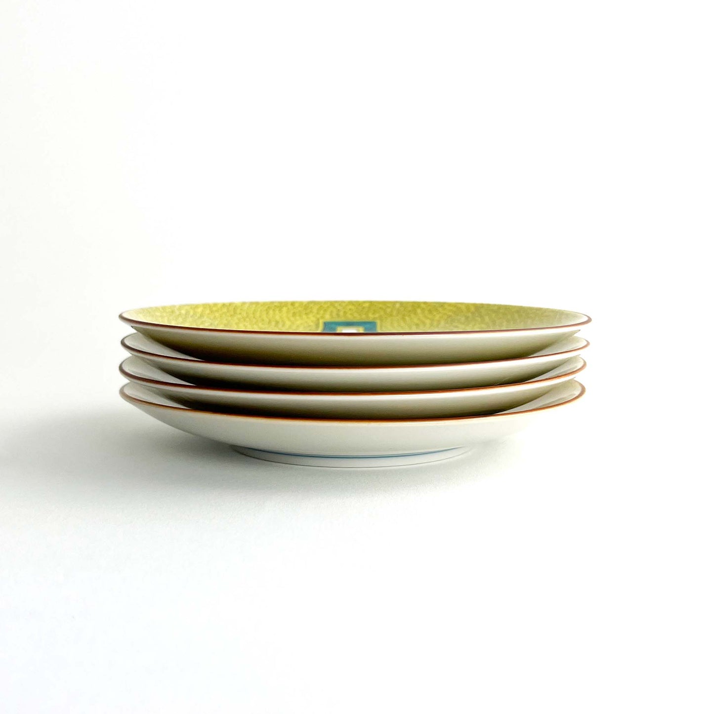 Stack of 4 Hyotan appetizer plates