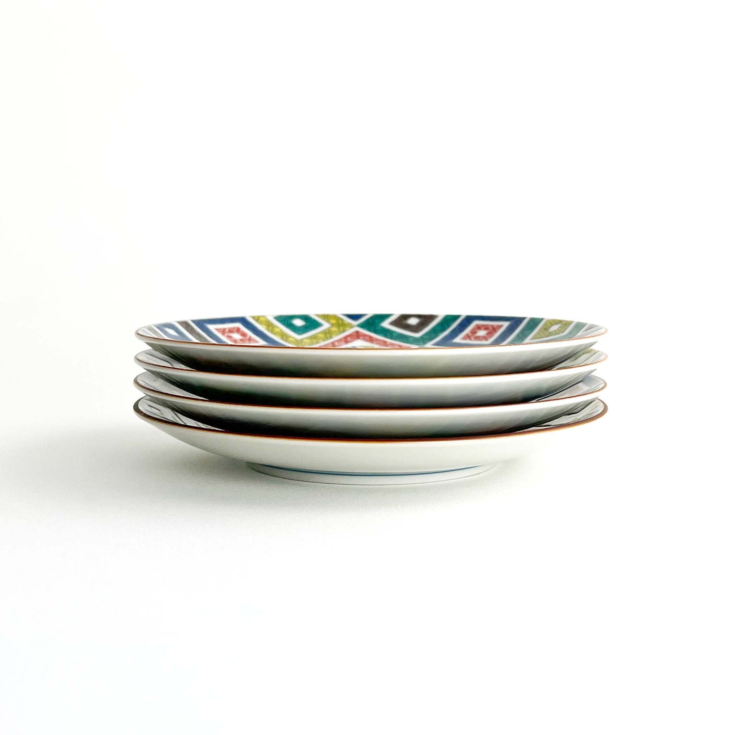 Stack of 4 Ishidatami appetizer plates