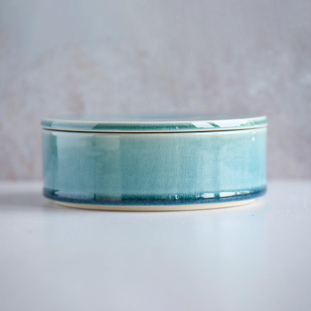 Hyo Blue Covered Bowl | Elegant Japanese Tableware