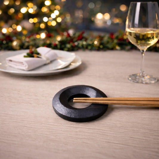 Kokuyo Cast Iron Chopstick Rest by Hisanori Masuda