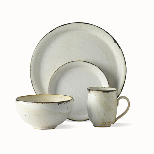 Shonan Matte White 4-pcs Dinnerware Set