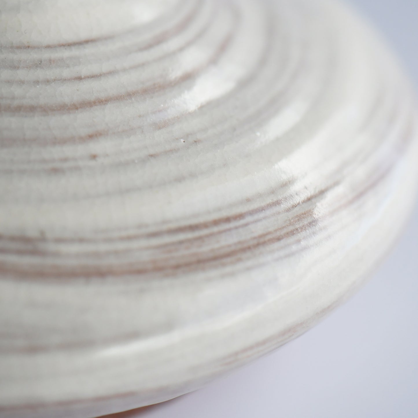 Seikan White Brushed Bud Vase by Takeshi Honda