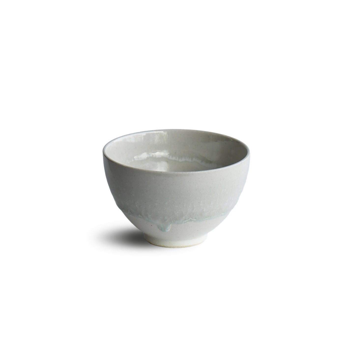 Hakusei Frosted White Matcha Bowl by Shinko Kiln