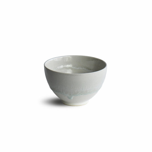 Hakusei Frosted White Matcha Bowl by Shinko Kiln