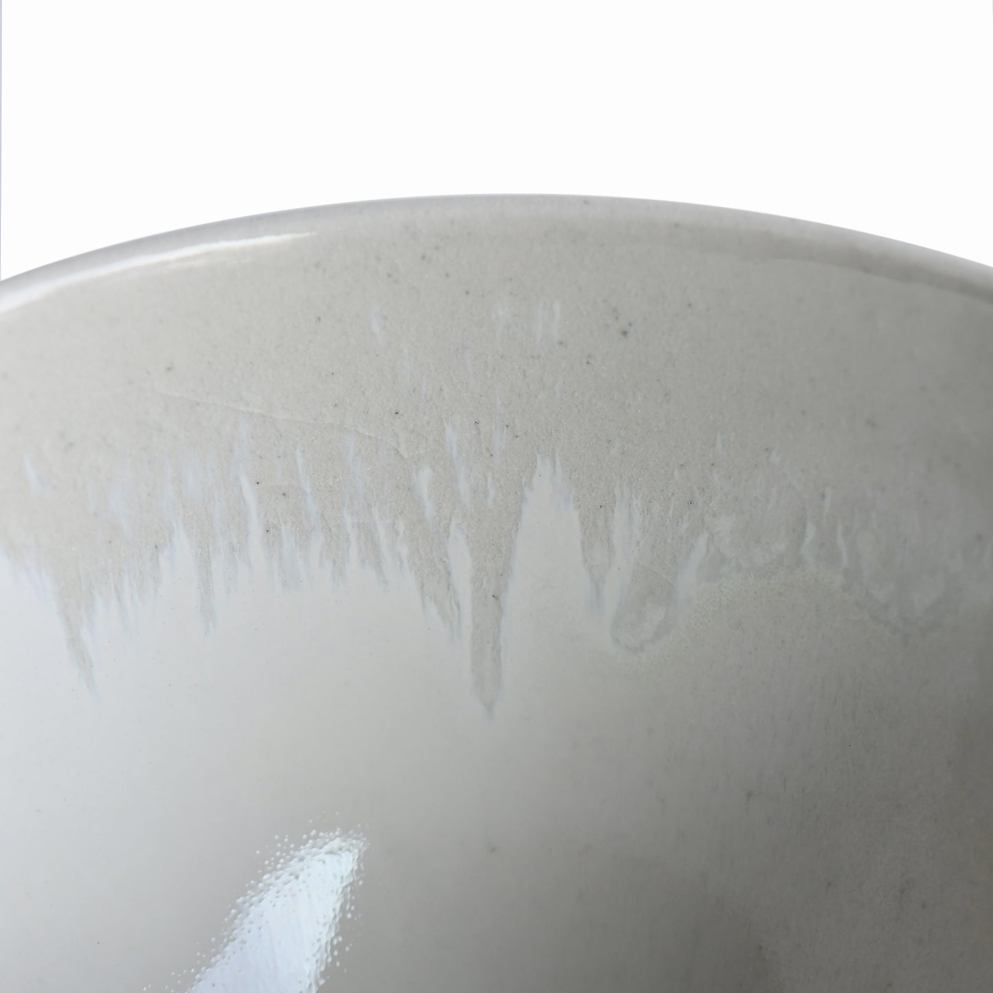 Hakusei Frosted White Matcha Bowl by Shinko Kiln