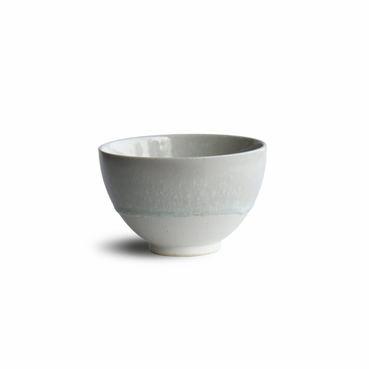 Hakusei Frosted White Matcha Bowl by Shinko Kiln