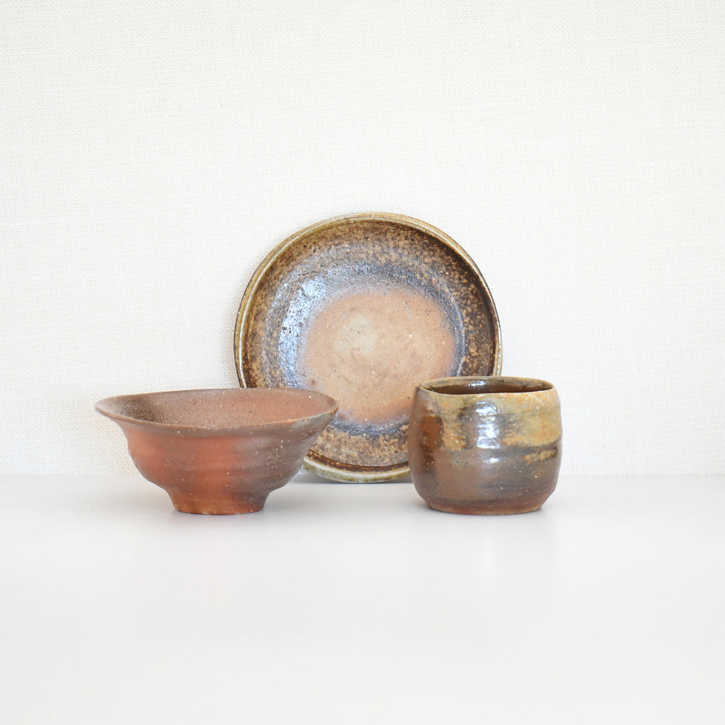 Yohen Dinnerware Set #8 | Bizen Tableware Pottery