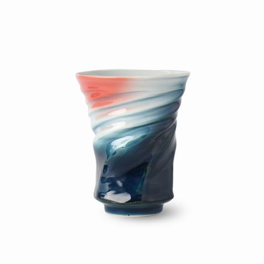 Yukei Swirl Blue Vase