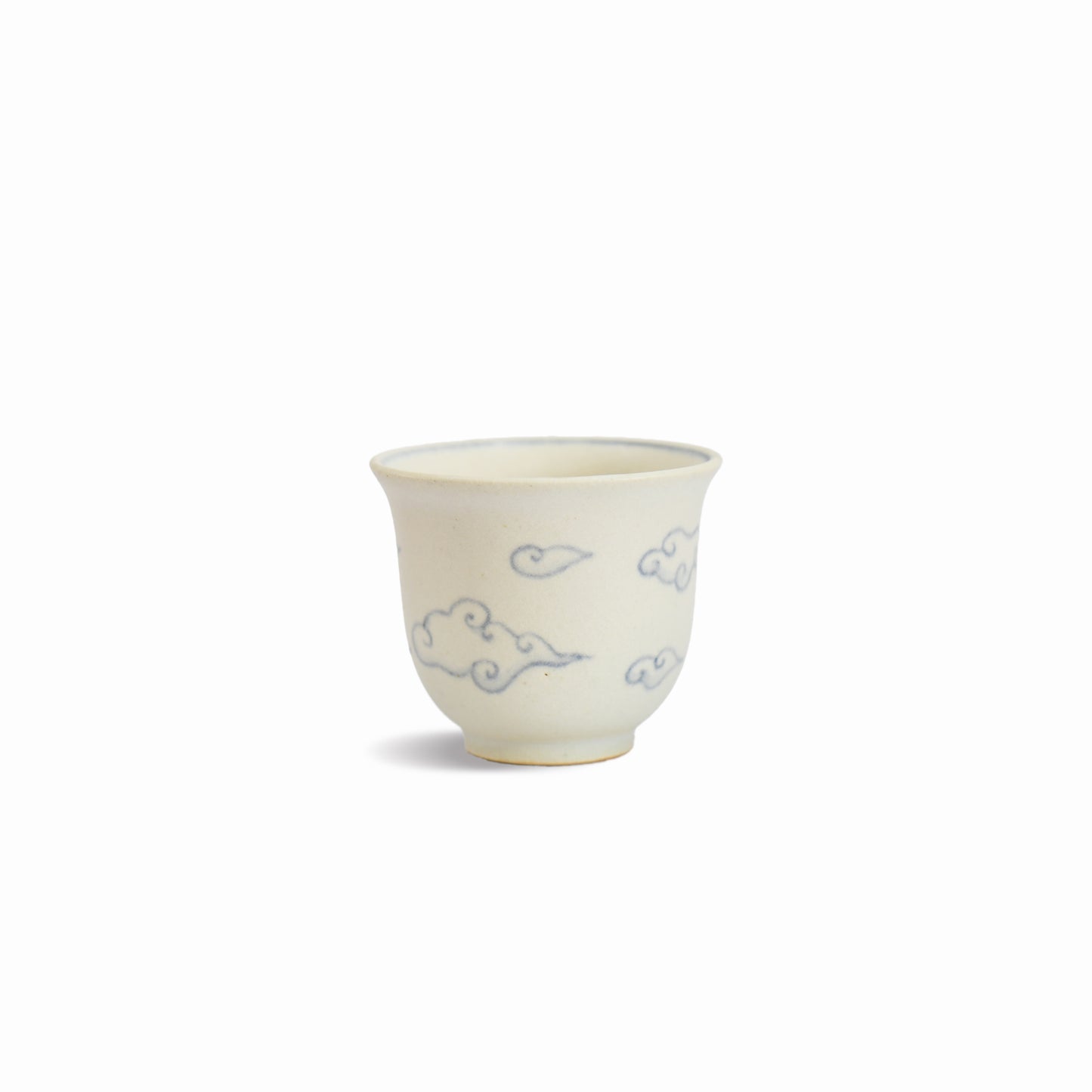 Fumiyama ceramic yunomi cup with soft rounded form and gentle texture