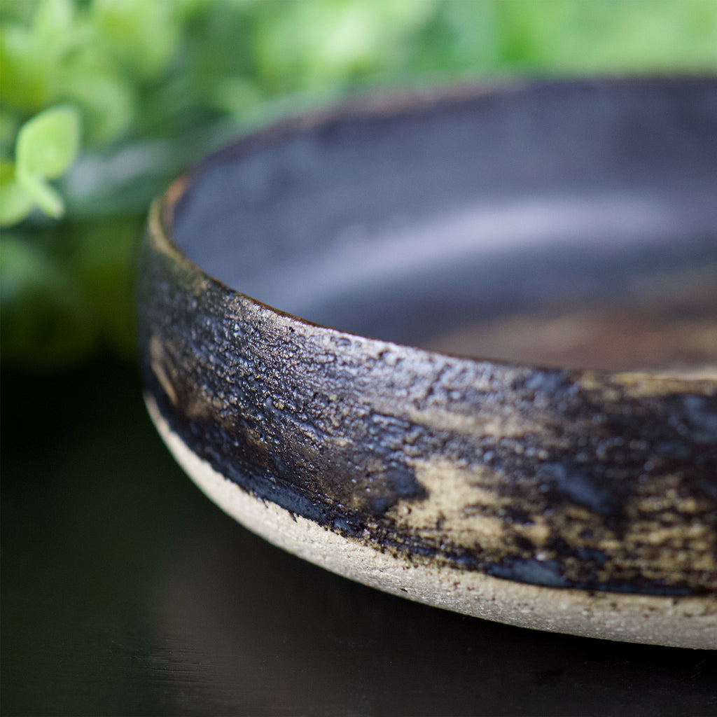 Yonaga Black Entrée Bowl | Modern Japanese Tableware
