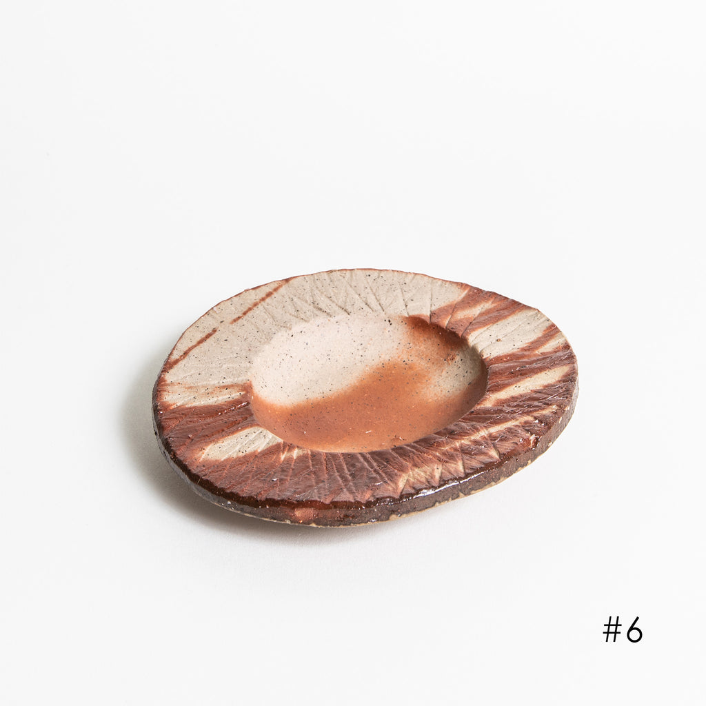 Bizen Palm Size Plate Seiren | Japanese Modern Plate