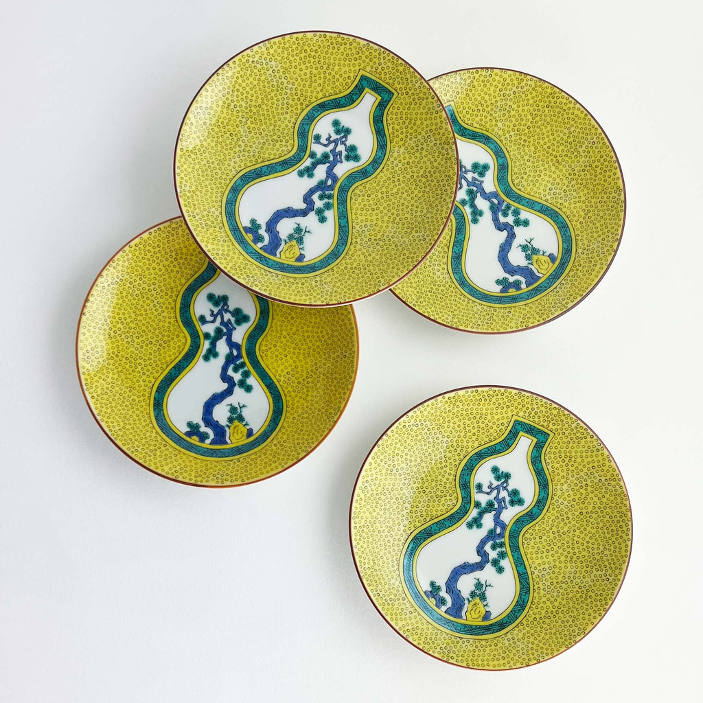 Hyotan Accent Plate | Kutani Collection | Japanese Ceramics